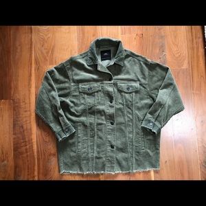Zara oversized Cotton corduroy casual jacket